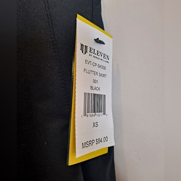 Eleven By Venus Williams Black Flutter Tennis Skirt Shorts/Pockets Extra… - Picture 5 of 9